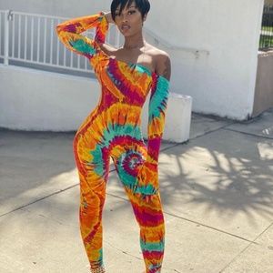 Tie-dye romper Romper